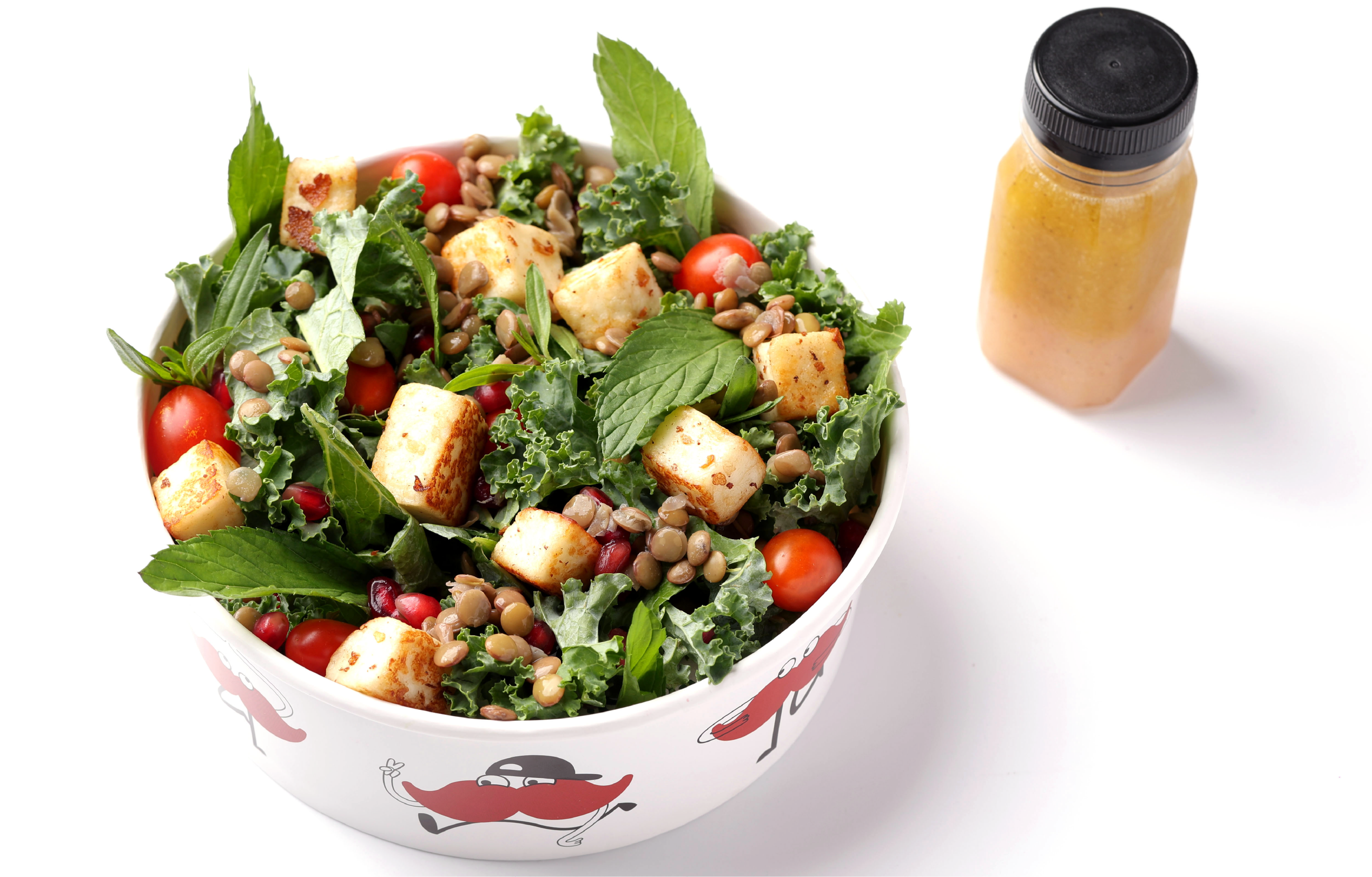 Lentil Halloumi Salad